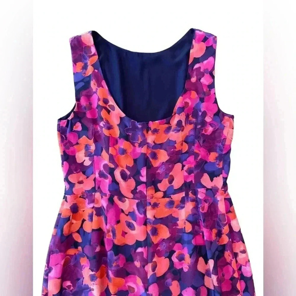 Hutch Floral Silk Scoop Back Sleeveless Dress Size 6 - Picture 8 of 10